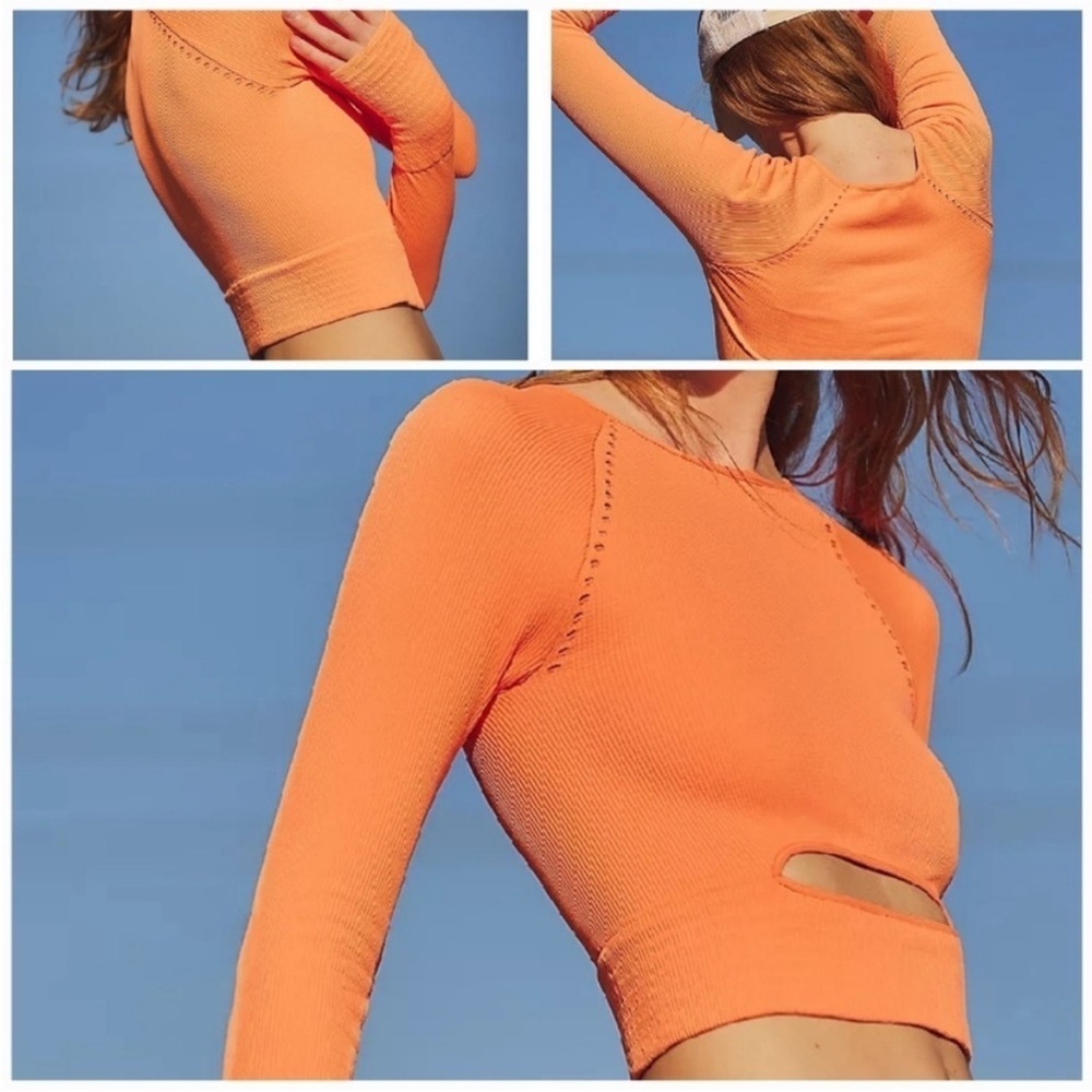 Free People FP Movement Cut It Out Long-Sleeve, XS/S- NWOT